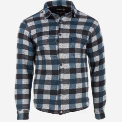 Canada Weather Gear Men's Sherpa Lined Buffalo Plaid Shirt Jacket